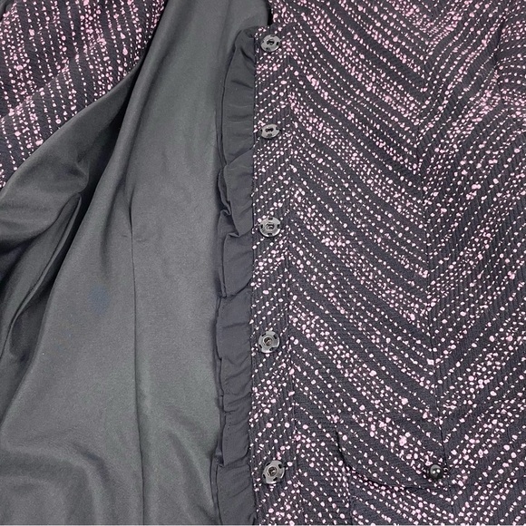 VINTAGE Vanity Fair Tweed Skirt Suit Pink And Black - Picture 5 of 16